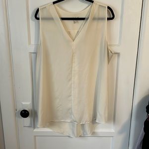Cream Tank Work Shirt